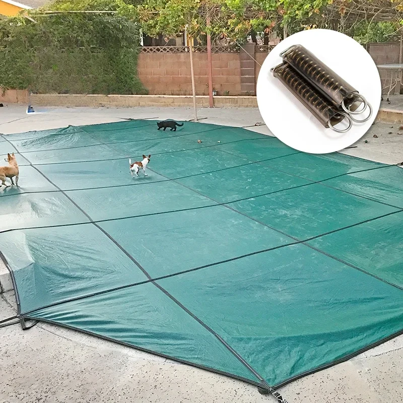 Pool safety cover Swimming pool safety net cover High load-bearing standing swimming pool dust insulation cover