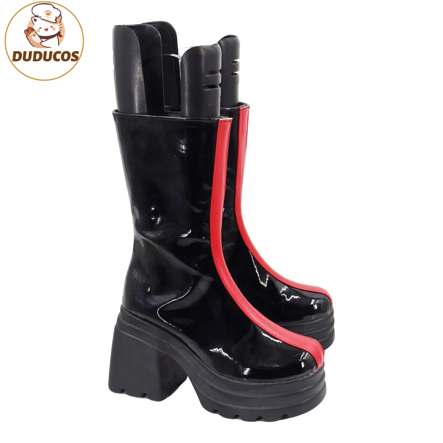 DUDU-R HUNTR X Kpop Demon Hunters Rumi zapatos de Cosplay mujeres niñas adultos botas de Cosplay Prop
