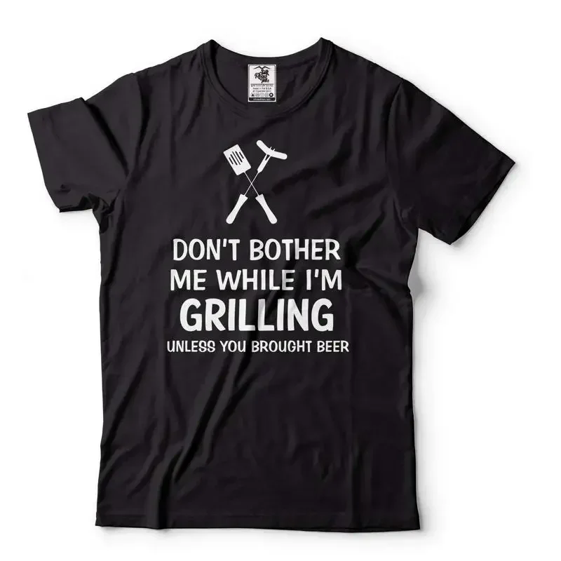 Beer Grilling Shirts Don't Bother Me While I'm Grilling Shirt Grilling Gifts