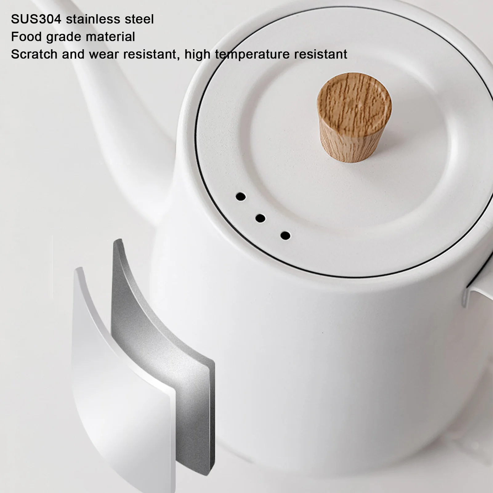 

Электрический чайник на гибкой стойке, автоматическое отключение из нержавеющей стали, эргономичная ручка, предотвращение ожогов, наливание чайника для кофе, чая