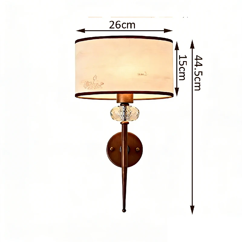 New Retro Wabi Sabi Wall Lamp For Hotel Homestay Tea Room Model Room Designer Ins Style High End Bedroom Bedside Lighting