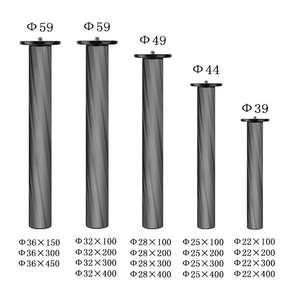 Mid-Axis Carbon Fiber Einbeinstativ Pole Zubehör Stativ Center Shaft Verlängerung Stange 3/8 zoll Loch SLR Kamera Stabilisator Griff grip – Detail 8