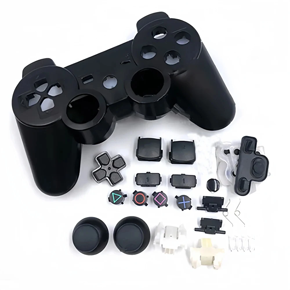 1Zestaw do PS3 Obudowa Przycisk Do Sony Playstation3 PS3 Grzybkowa głowica ABXY Klucz Joystick Pełny zestaw Część do gry Naprawa Wymiana — zdjęcie produktu 3