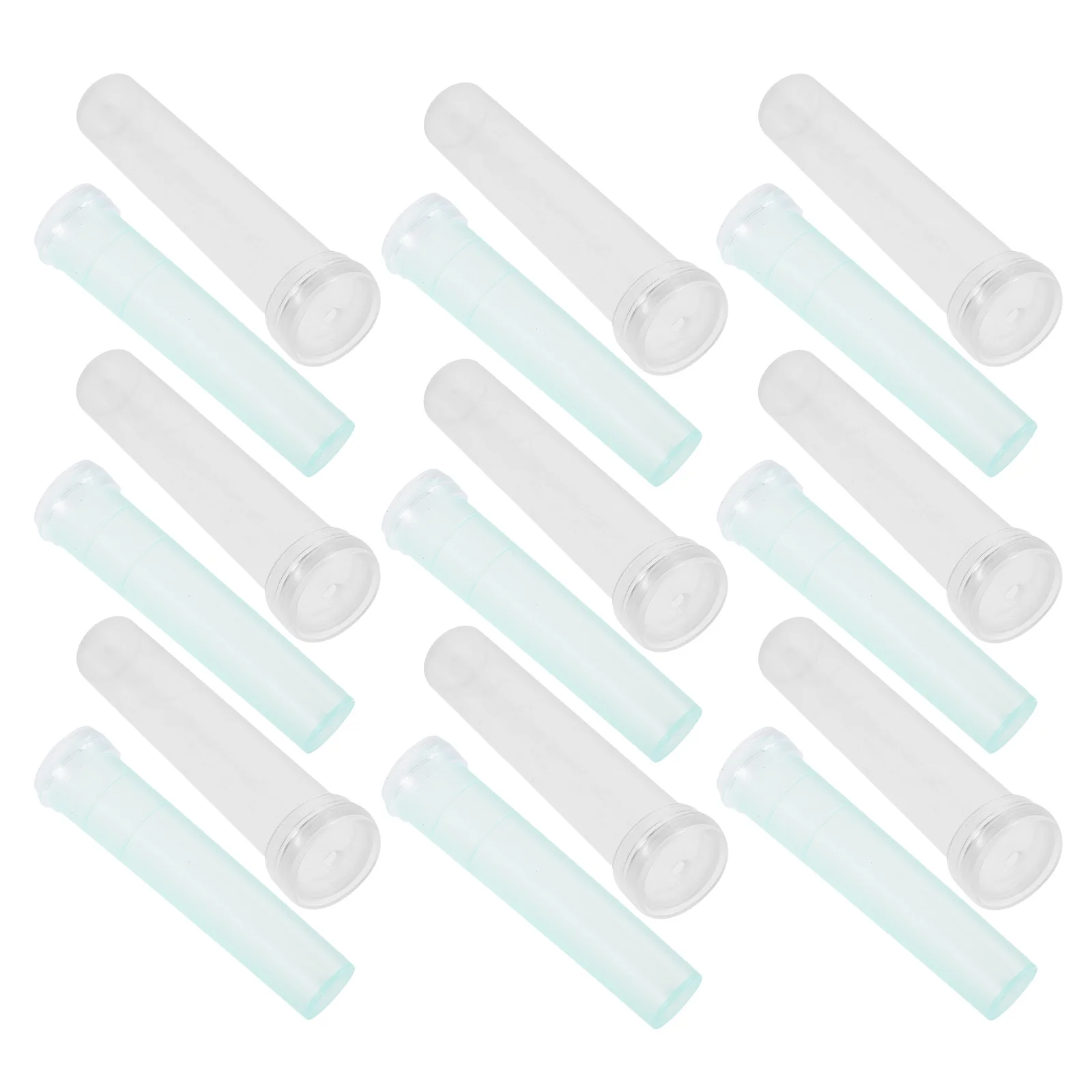 

200Pcs Floral Water Tubes Caps Transparent Plastic Stem Vials Flower Stem Hydration Nutrient Tubes Mini Floral Holder