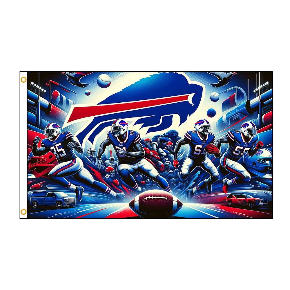 90x150cm 3X5FT B-buffalo B-bills Bandeiras Poliéster Impresso Banner Para Decoração