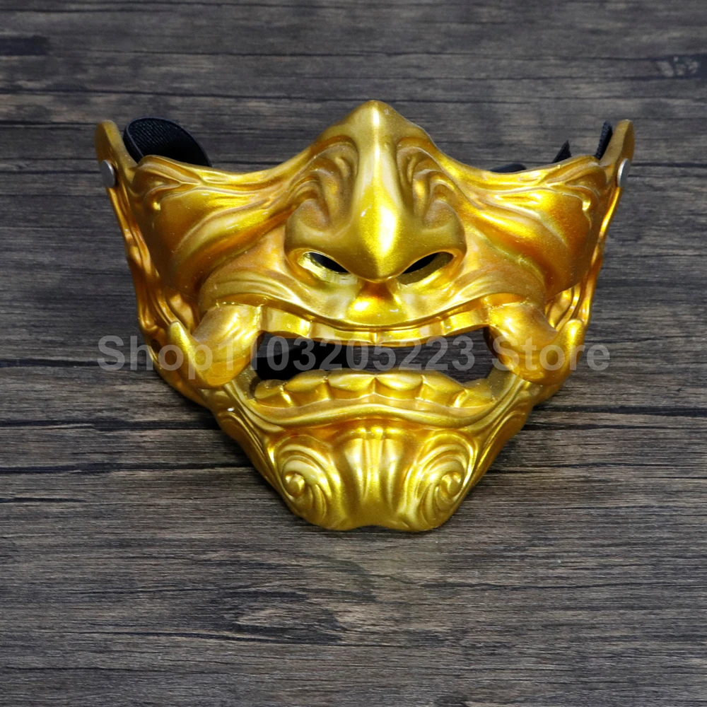 

Medieval warrior mask, knight mask, warrior mask. Samurai mask, cyberpunk game props for men, anime mask for adults, cyberpunk p