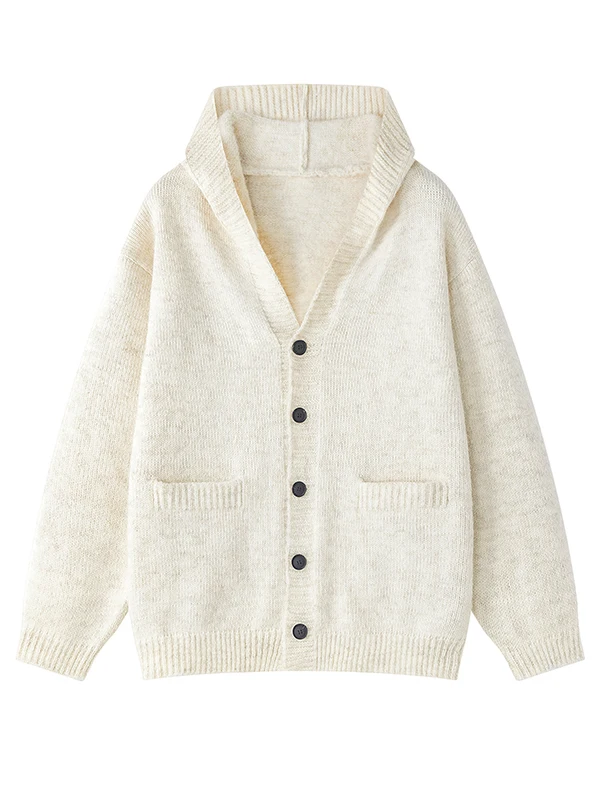 

Мужской вязаный кардиган Laid-ba с V-образным вырезом, повседневный, на пуговицах, весенний, новая корейская версия, свободный крой