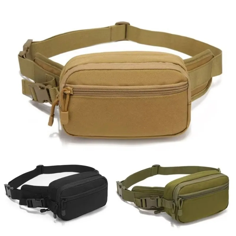 Durable Nylon Storage Waist Pack Hanging Waterproof Sports Waist Bag Wear-resistant Assault Combat Waistpack for Men
