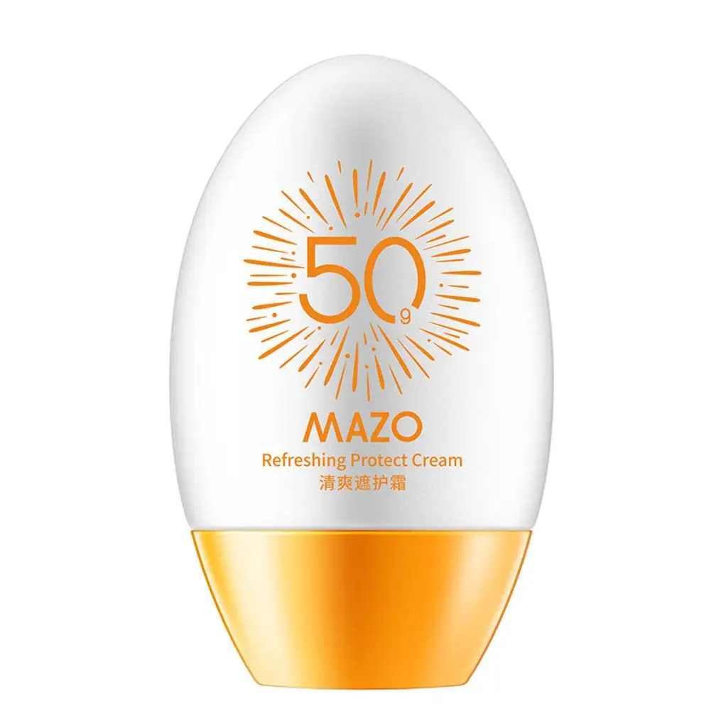 Protector solar hidratante Spf50 +, crema refrescante de protección de la piel, maquillaje resistente, protector solar Facial UV Y7A0