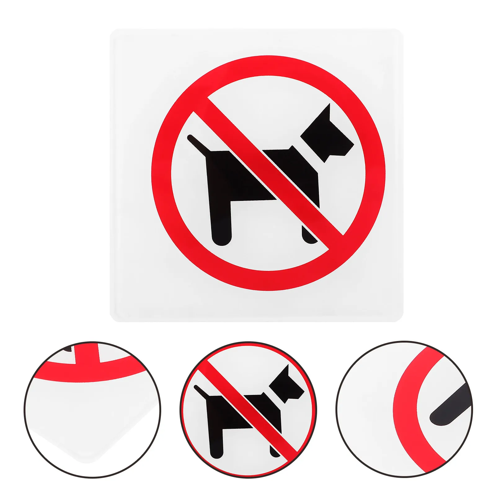 Door Notice Sign Animal Pet Warning Business Signs Forbid inside