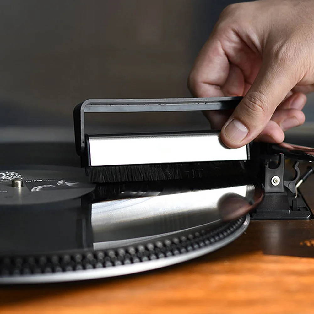 AA60-Anti-Static Vinyl Record Cleaner Brush, Cleaning Brush For Vinyl/LP Records And Speakers