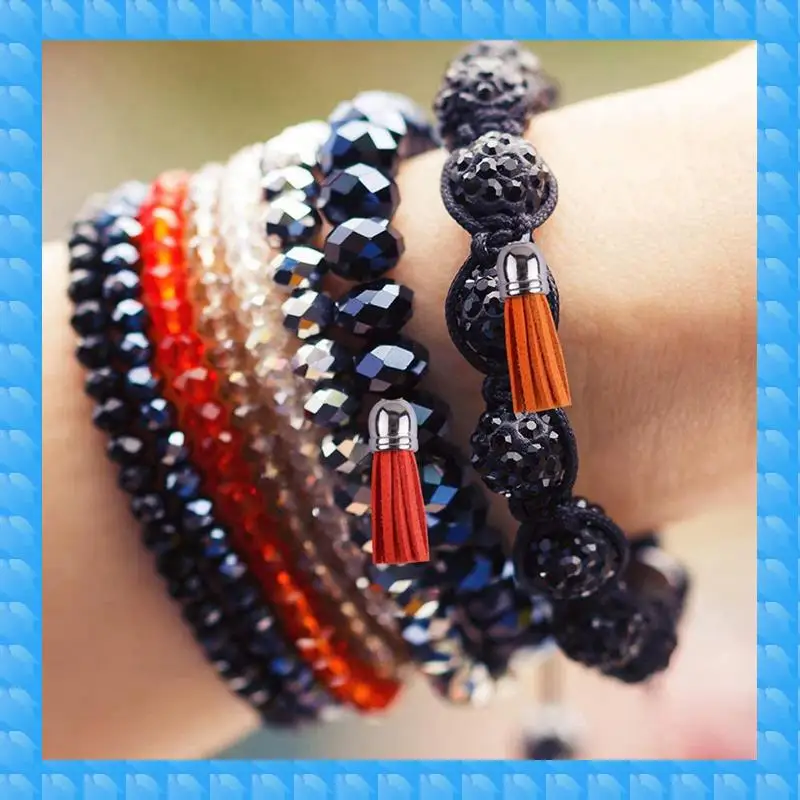 

ETRT 1500Pcs/Set Keychain Tassels Bulk Colored Leather Tassel Pendants For DIY Keychain And Craft