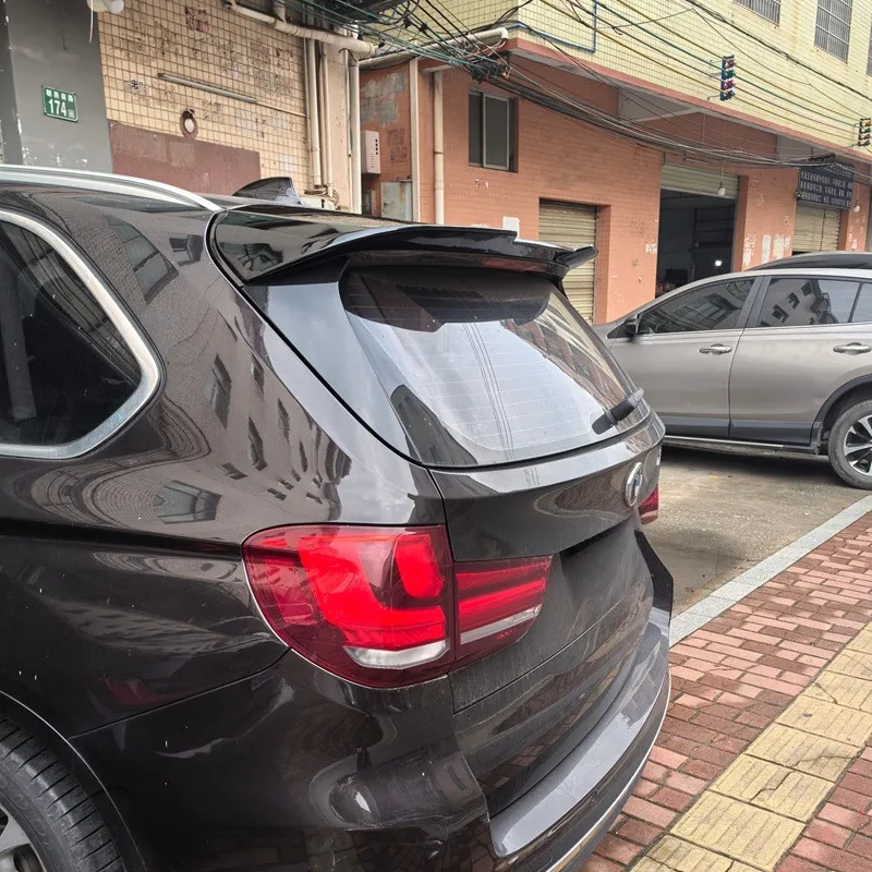For BMW X5 F15 2014-2018 Car Rear Trunk Lid Roof Spoiler Wings ABS Plastic Glossy Black Body Kit Exterior Tuning Accessories