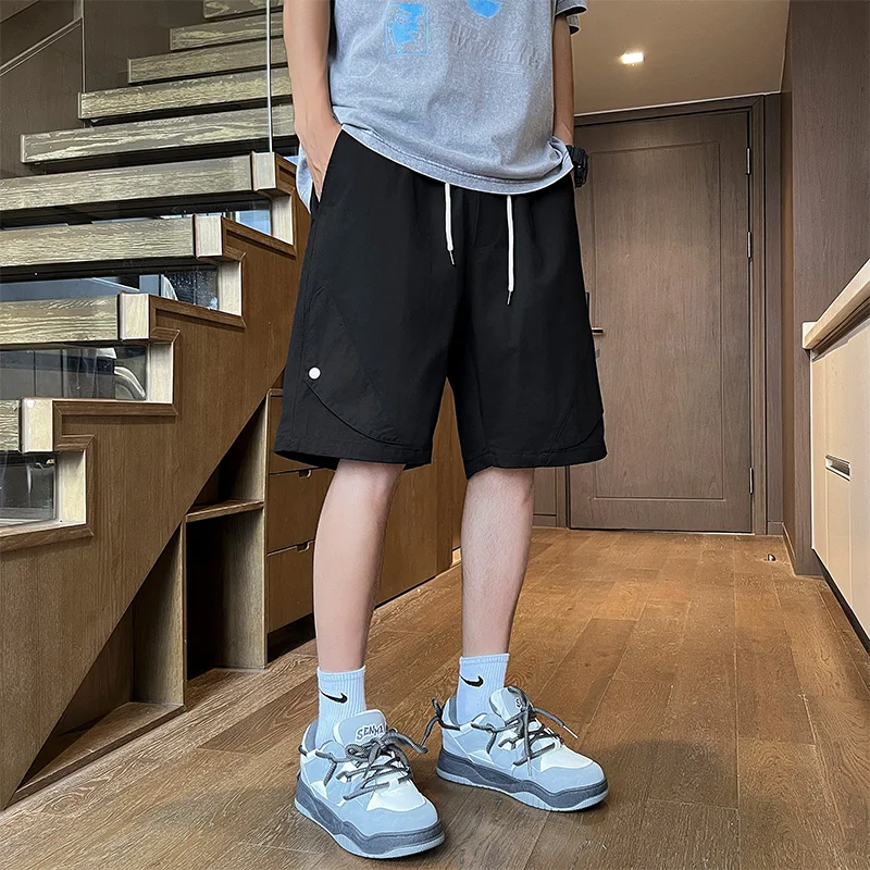 Pure Cotton Comfortable Sports Shorts for Men Versatile Casual Five-point Pants