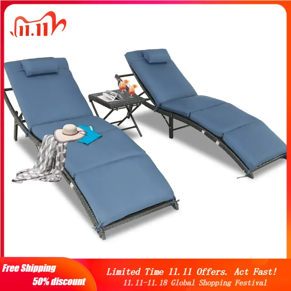 

Patio Lounge Chairs Outdoor Patio Chairs Sun Chaise Lounge Furniture for Backyard