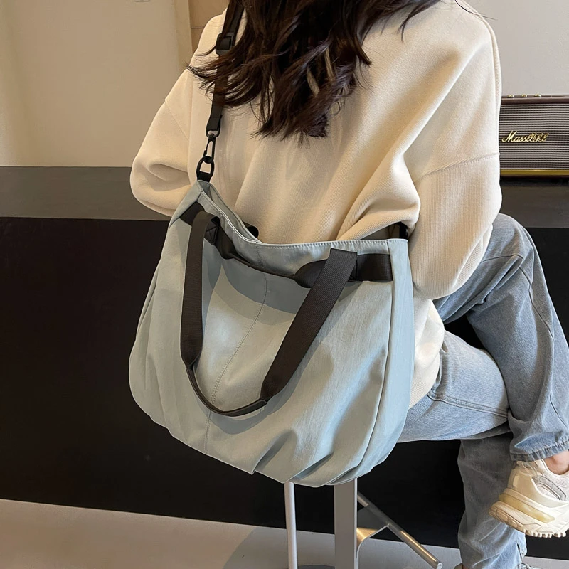 Women's casual shopping bags, commonly used daily large bags, fashionable shoulder bags, canvas shoulder bags, women's bags