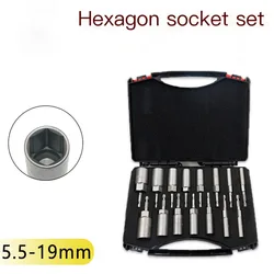 Socket Hex Socket Sleeve Set Nozzles Nut Driver Set Power Screwdriver Handle Power Drills Impact Drivers Socket Tools