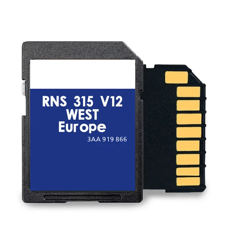 Latest RNS315 V12 West Europe Not for RNS310 2020/2021 100% Working AZ V12 Navigation SD Card