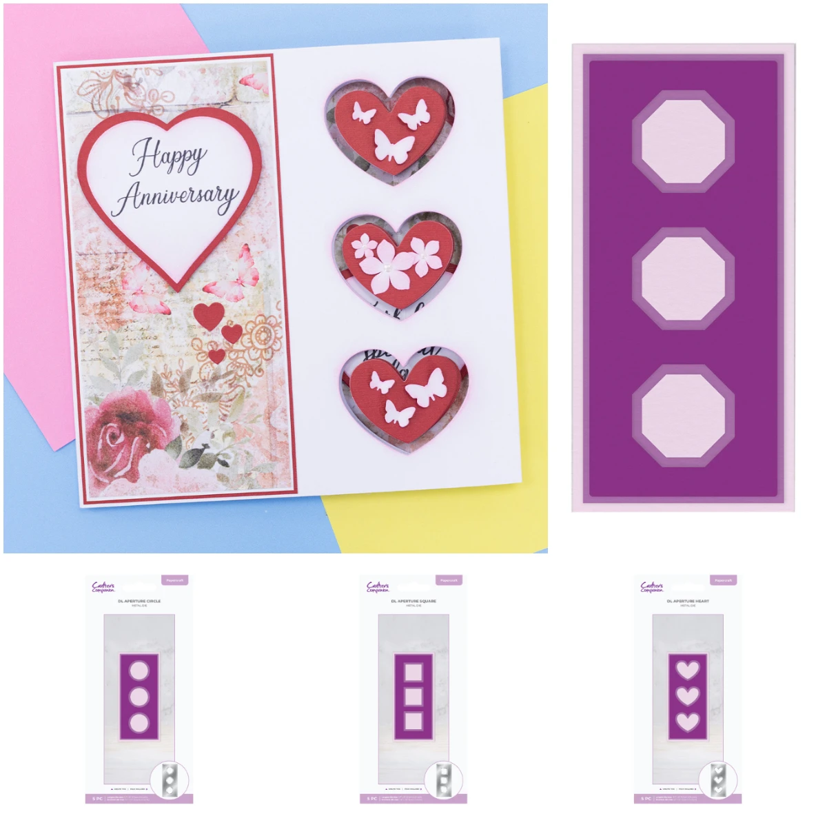 

DL Square Aperture Metal Die Metal Cutting Dies for DIY Scrapbooking Crafts Dies Cut Stencils Maker Photo Album Template Handmad