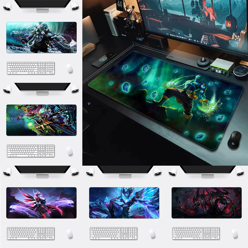 

D-Dota 2 Anime Mousepad HD Printing Computer Gamers Locking Edge Non-slip Mouse Pad XXL90x40cm Keyboard PC Desk Pad