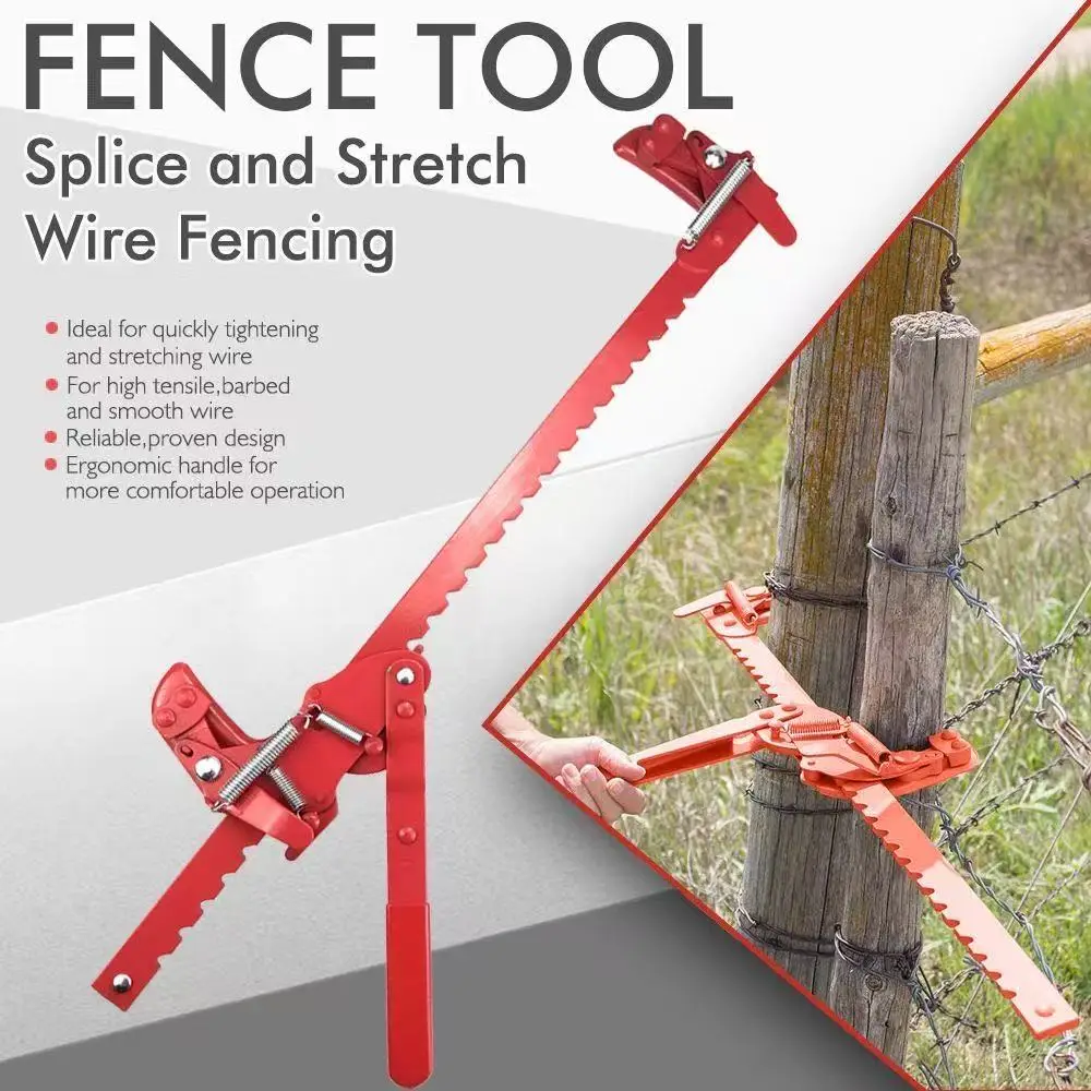 

Fence wire manual tensioner fence tensioner fastening repair tool all metal material practical, convenient and simple