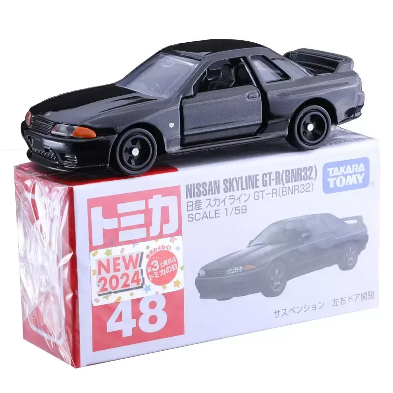 TAKARA TOMY Tomica 1/59 NO.48 NISSAN SKYLINE GT-R(BNR32) Alloy Toys Motor Vehicle Diecast Metal Model Gift for Children Boys