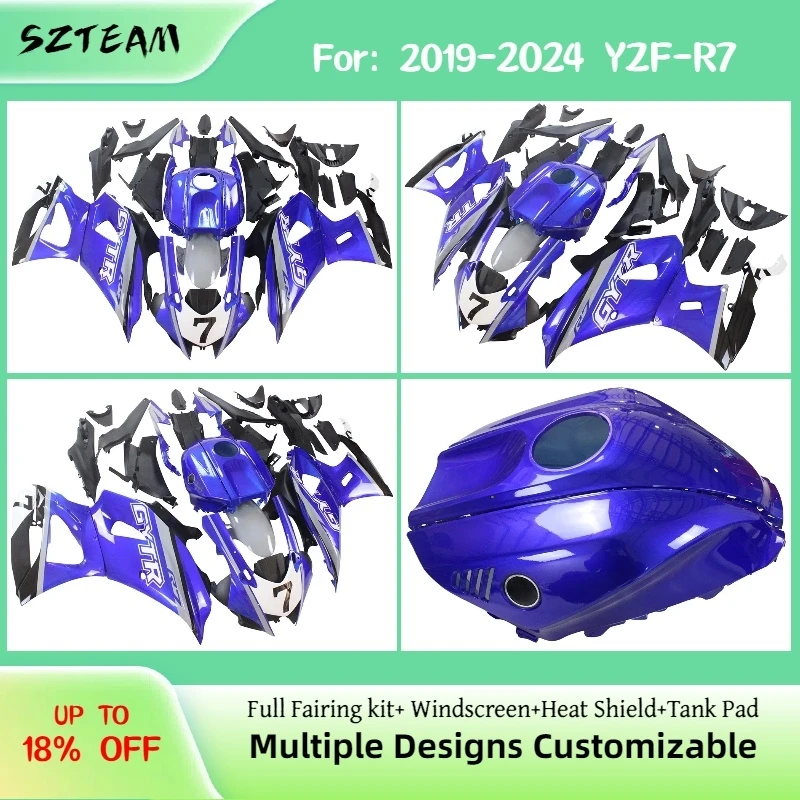 

Fairing Body Kit YZFR7 2019-2024 Aftermarket Motorcycle Plastic Set Bodywork Fairings for YAMAHA YZF R7 19-24