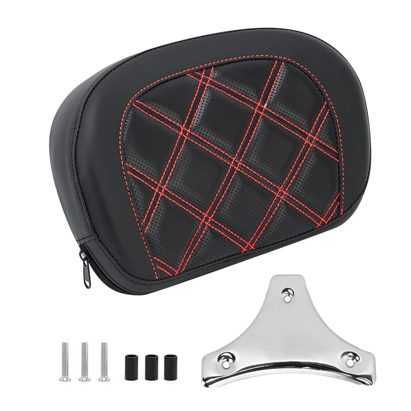 For  Touring Street Glide Road King Road Glide 1996-later Motorcycle Passenger Sissy Bar Backrest Cushion Pad