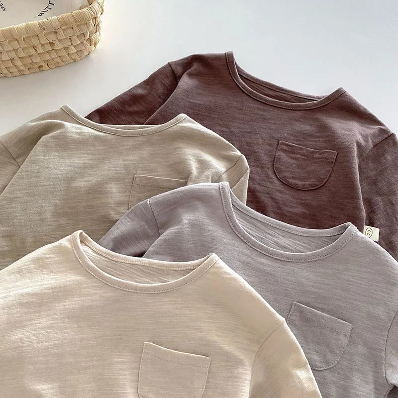 9M-5T الاطفال تي شيرت طفل لطيف بلون قميص الفتيات الدب أبلى قاع قميص الفتيان بلوزة قمم