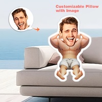 A personalized custom muscle for Man Plush cushion pillow, order a picture to create your own unique design. Perfect for gifting