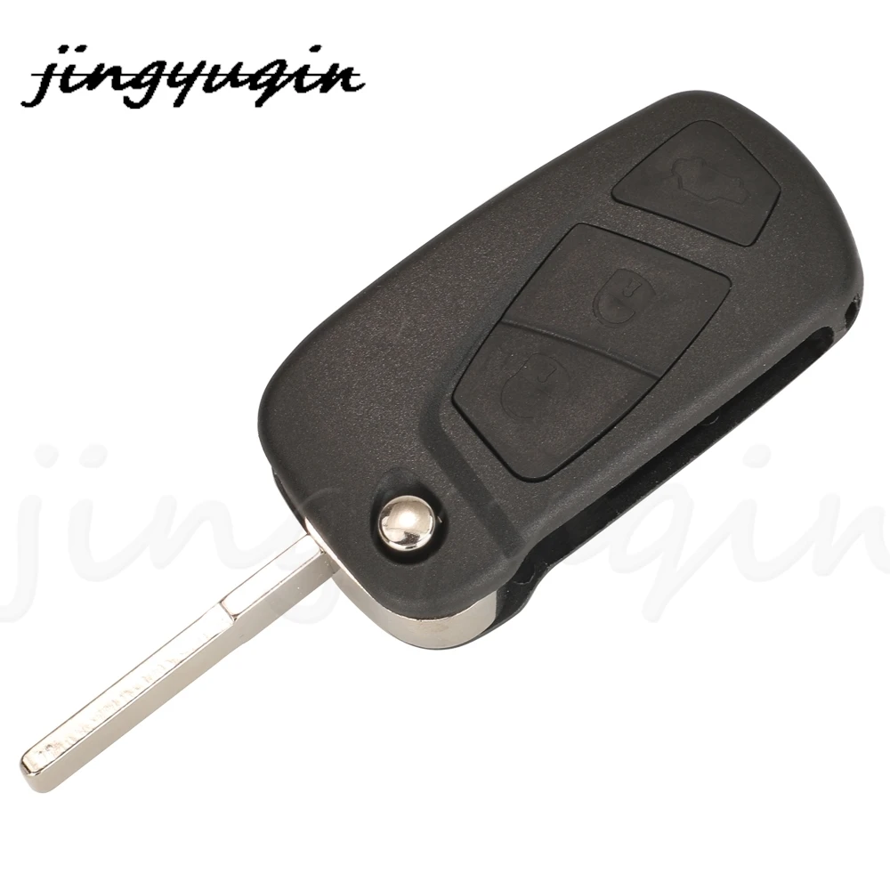 jingyuqin 3Buttons Flip Folding Car Remote Key 433MHZ ID46 PCF7946 Chip For Ford Ka 2008 - 2016 With SIP22 Blade 1838586