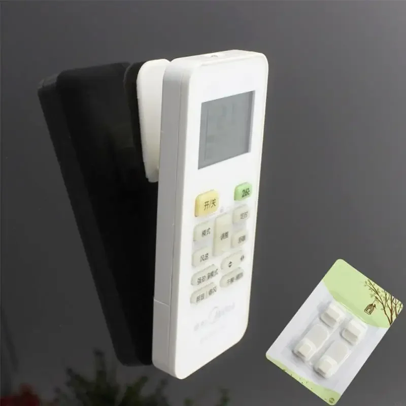 1 個の壁掛けリモコンブラケット - テレビリモコン用のプラスチックフック 4 個。