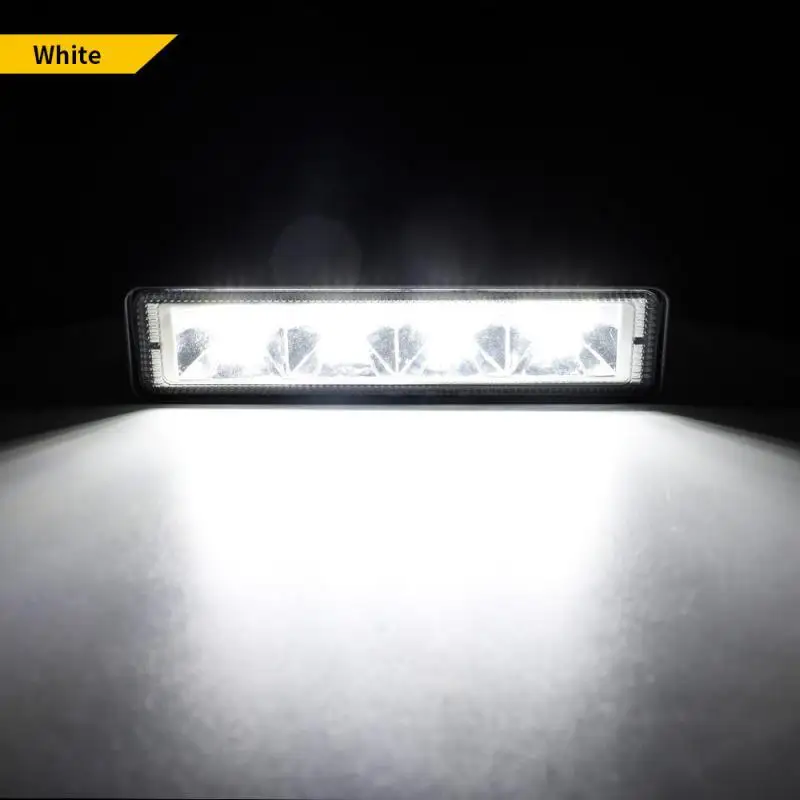 Listwa LED światło halogenowe 18W samochodowe światło robocze listwa LED 4x4 24 Led Bar roboczy Offroad SUV ATV ciągniki siodłowe koparka Led Combo