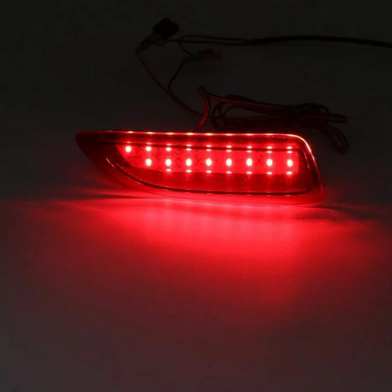 1 Pair Rear Bumper Lights LED Reflector Brake Stop Signal Running Lamp For Toyota Corolla 2011-2012 Lexus CT200H