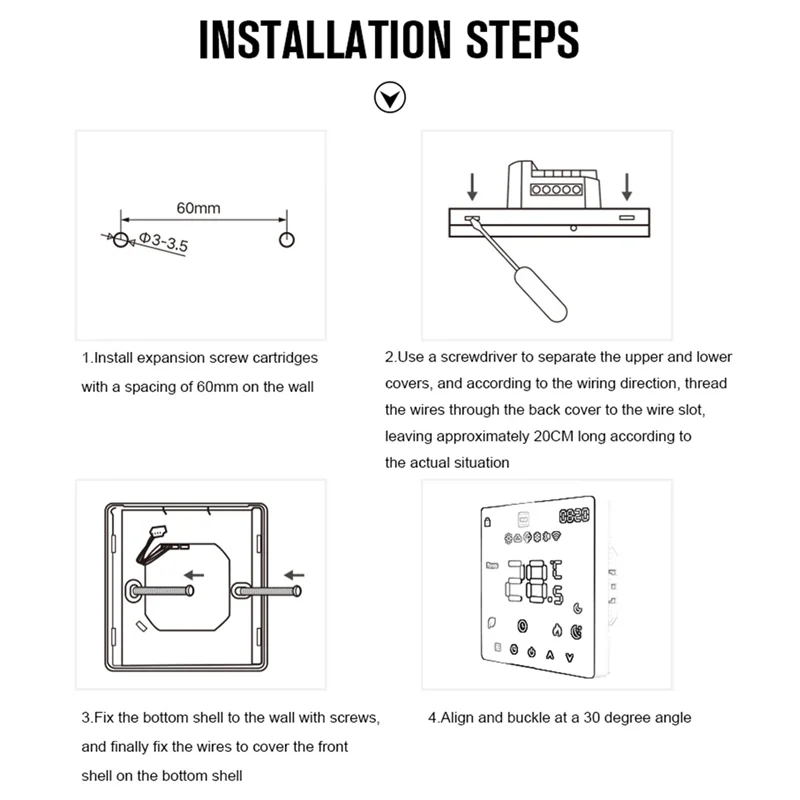ABGN Tuya Wifi منظم حرارة ذكي التدفئة الأرضية الكهربائية TRV غلاية المياه والغاز درجة الحرارة صوت جهاز التحكم عن بعد 16A دائم