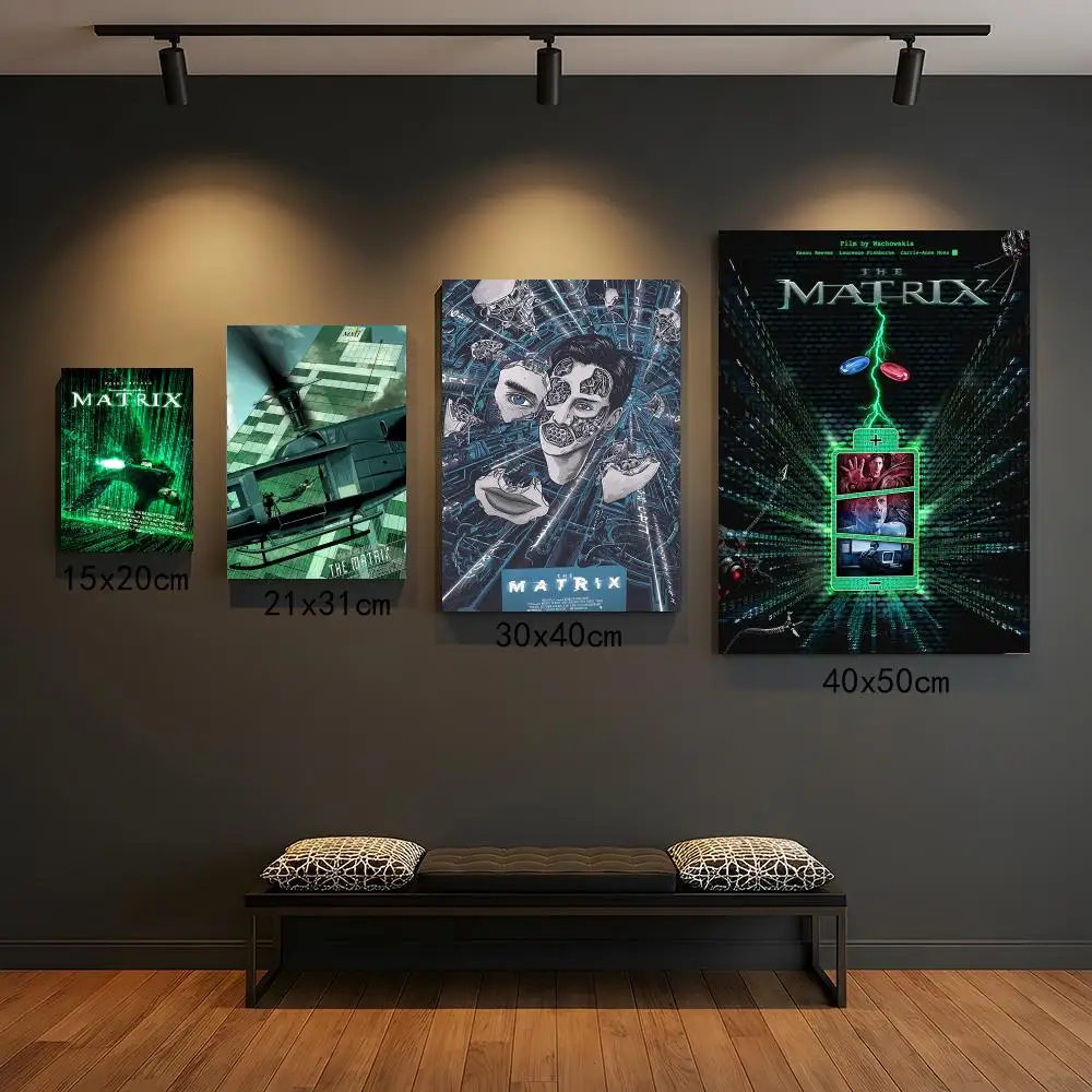classic movie T-The Matrix-X Painting Calligraphy Elegant Botanical Decor for Living Room Modern Interior Design