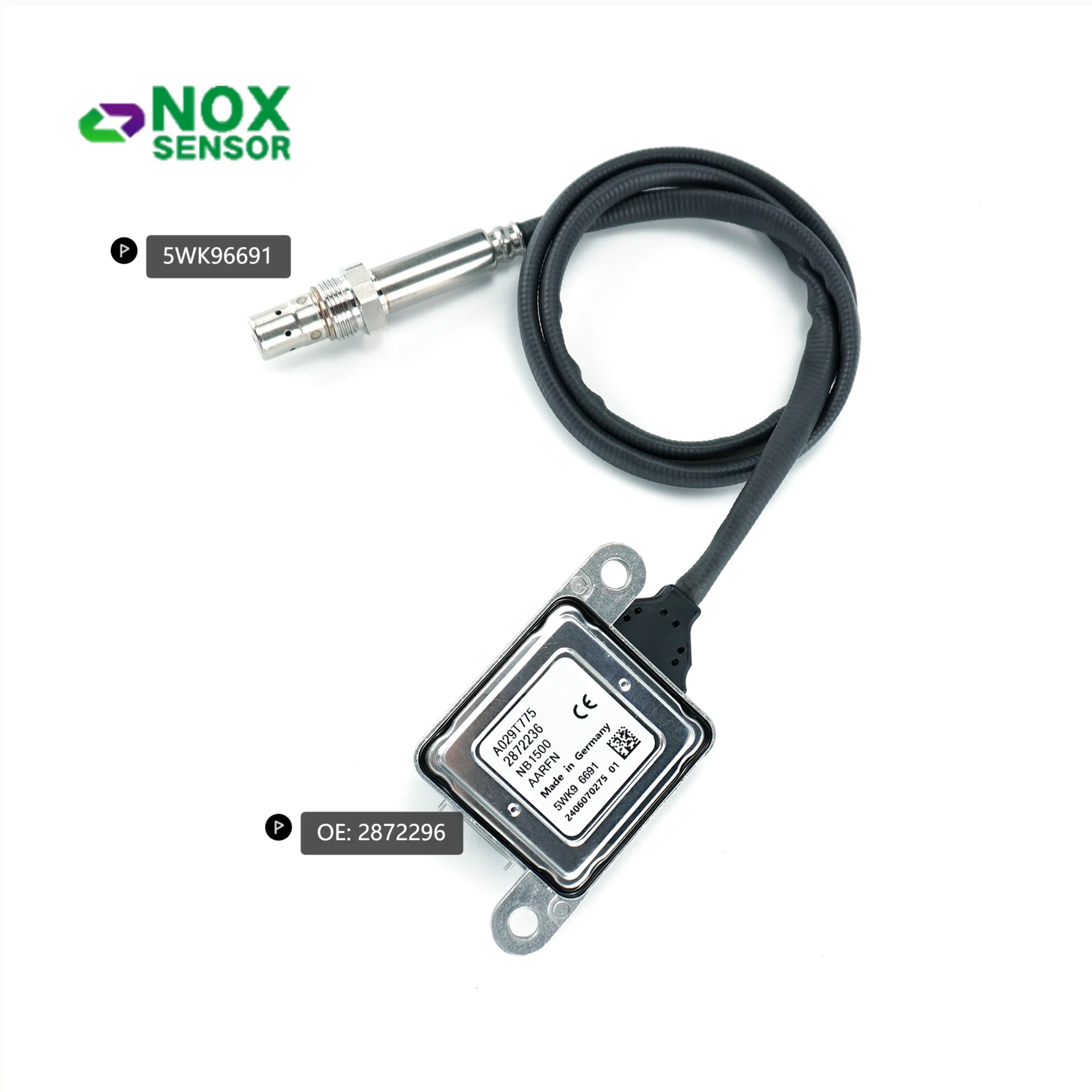 

2872236 NOX Sensor 5WK96691 Nitrogen Oxide Sensor Fits For Cummins ISB6.7 ISX 15.0 904-600 2894944 Engine NOx Sersor