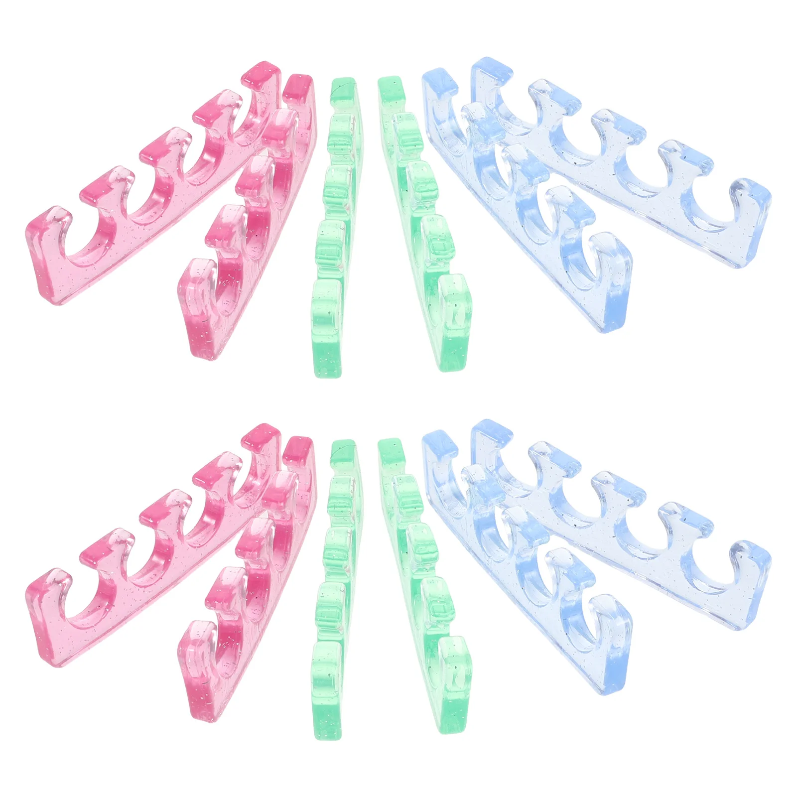 12 قطعة مانيكير فاصل أصابع القدم سيليكون مسمار فواصل إصبع الفواصل باديكير مسمار الفن تو فواصل أظافر فاصل #5