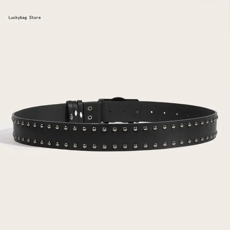 Trendy heupriem punkketting moderne riem met studs voor kledingpodium