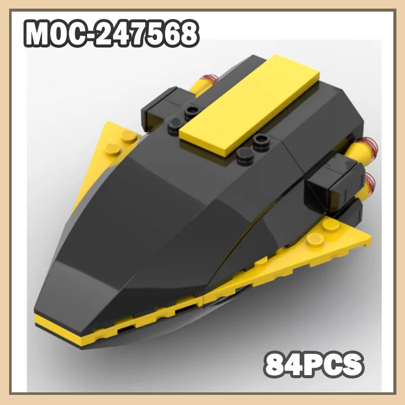 

MOC-247568 Spaceship MOC Building Block Space War Assembling Model Ship Collectibles Brick Creativity Bricks 84PCS