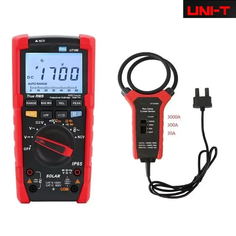 UNI-T UT196 1500V AC DC True RMS Digital Multimeter With IP65 Waterproof For Heavy Duty Electrical Measurement In Industrial