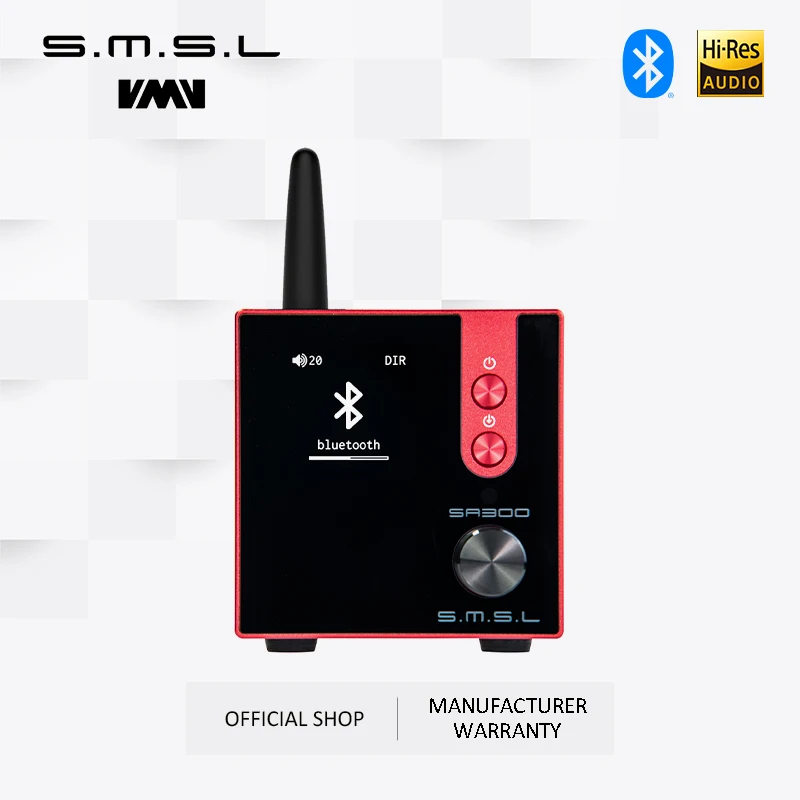 SMSL SA300  High Power Bluetooth 5.0 HiFi Remote Digital Amplifier Desktop Power Amplifier Amp 80W Analog