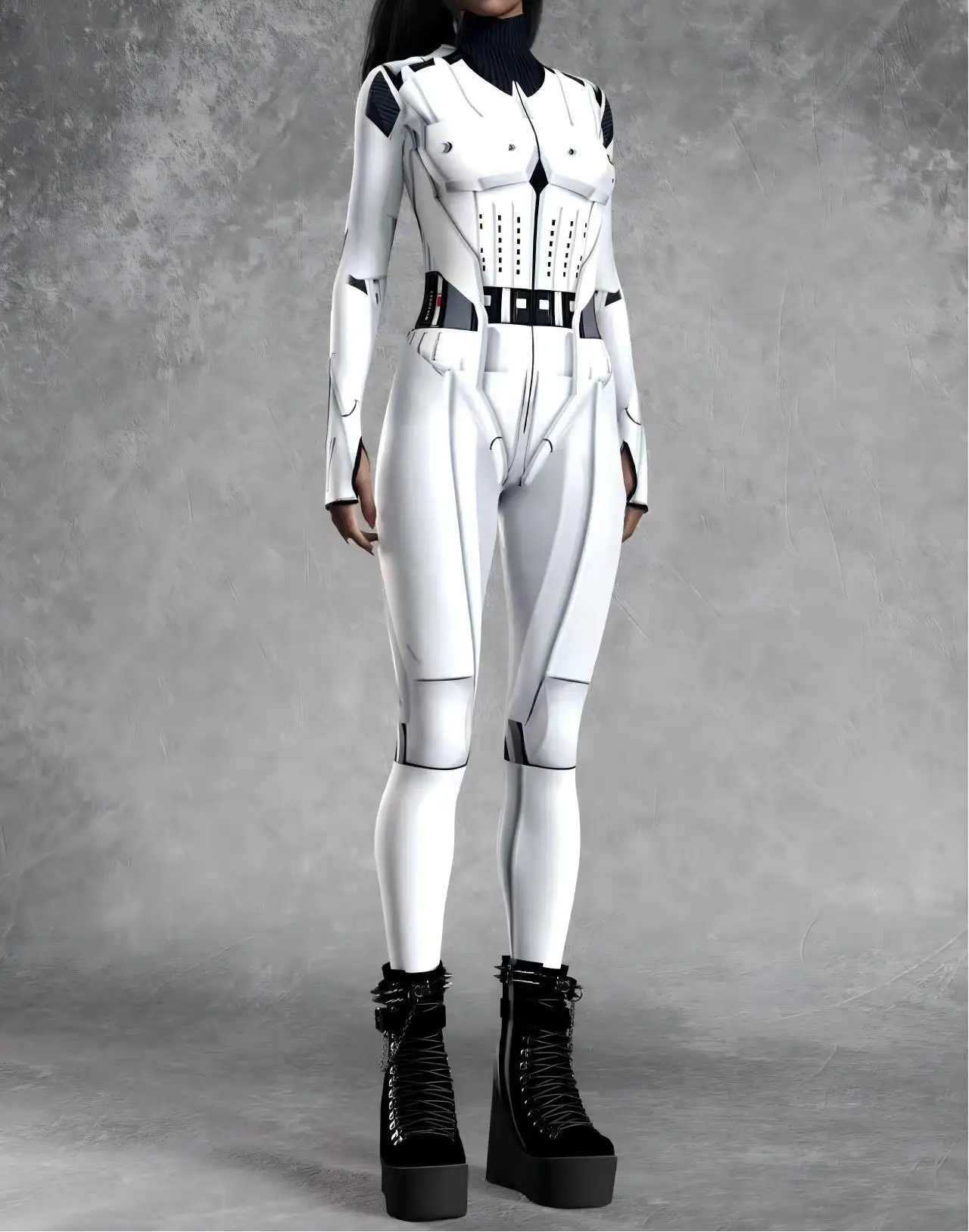 Modischer Rosa Erwachsenen-Damen-Jumpsuit Cosplay-Strumpfhose Punk-Steampunk-Bodysuit Karneval Bühnenauftritte Rollenspiel-Kostüm Neu 2026 – Detail 32
