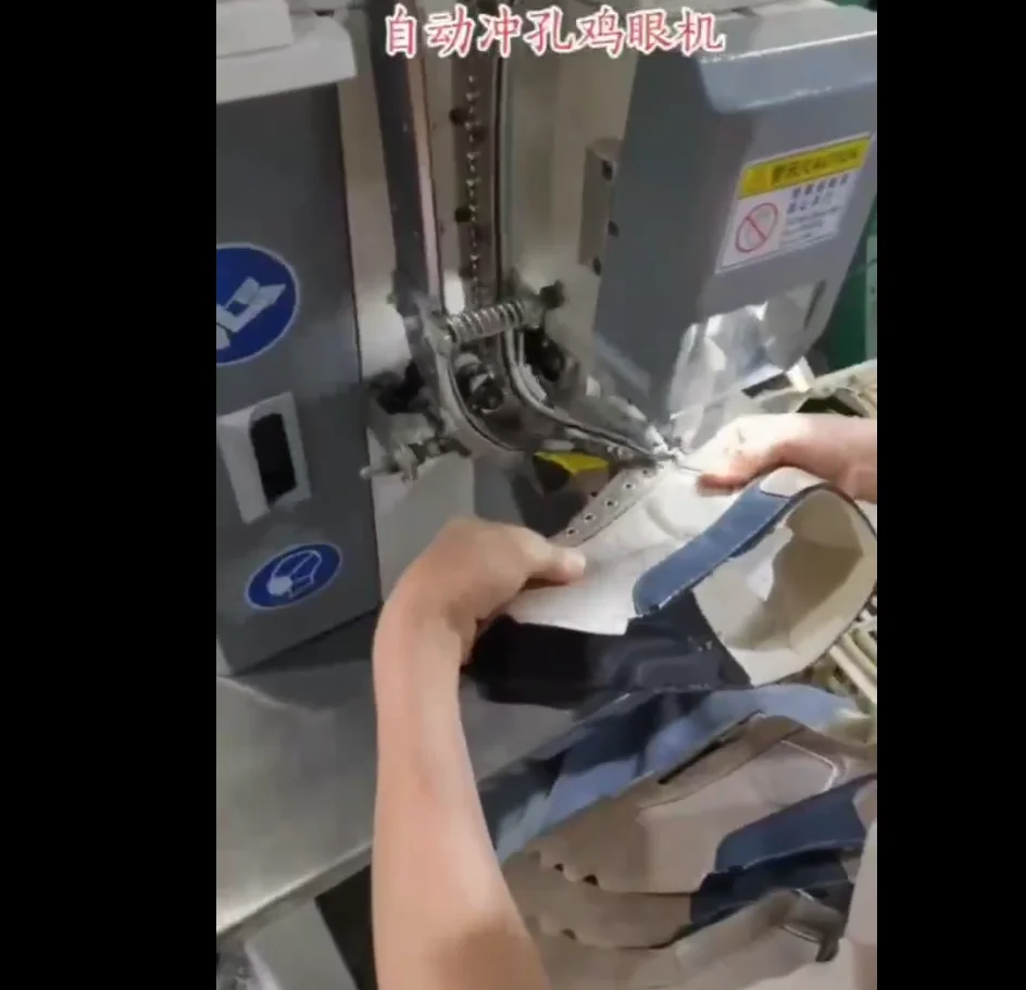 Automatic Heavy Duty Shoe Eyelet Punching And Riveting Machine For Footwear Industry And Leather Goods Making