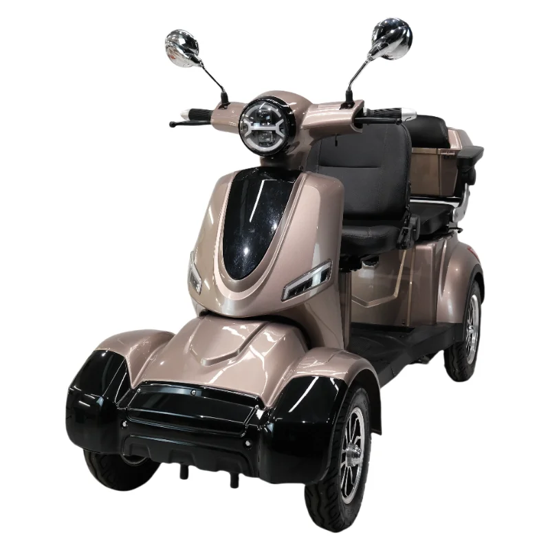 Factory Hot Selling China Model Pika-XL Good Capacity Powerful Mobility Electric Scooter Moped Electric 4wheels 1000W 25km/h  fo