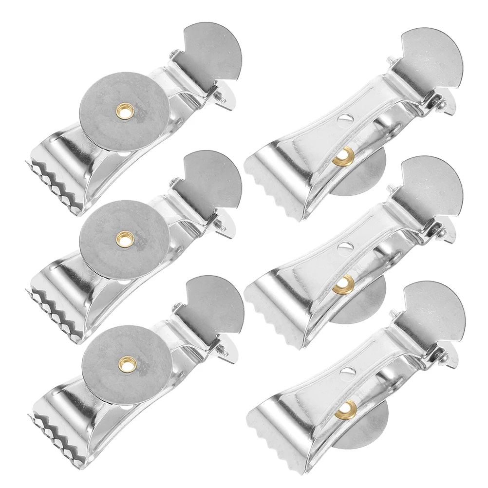 

6Pcs Metal Curtain Clips Sturdy Serrated Edges for Outdoor Indoor Curtains Drapes Home Decoration Accessories Curtain Clips