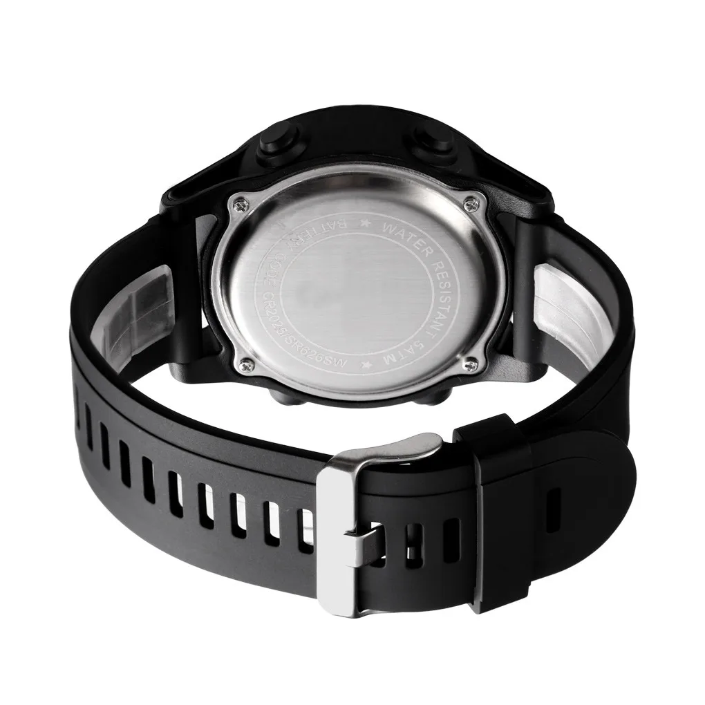 Reloj electrónico deportivo con cuatro botones para Hombre, pulsera Digital Led a la moda para exteriores