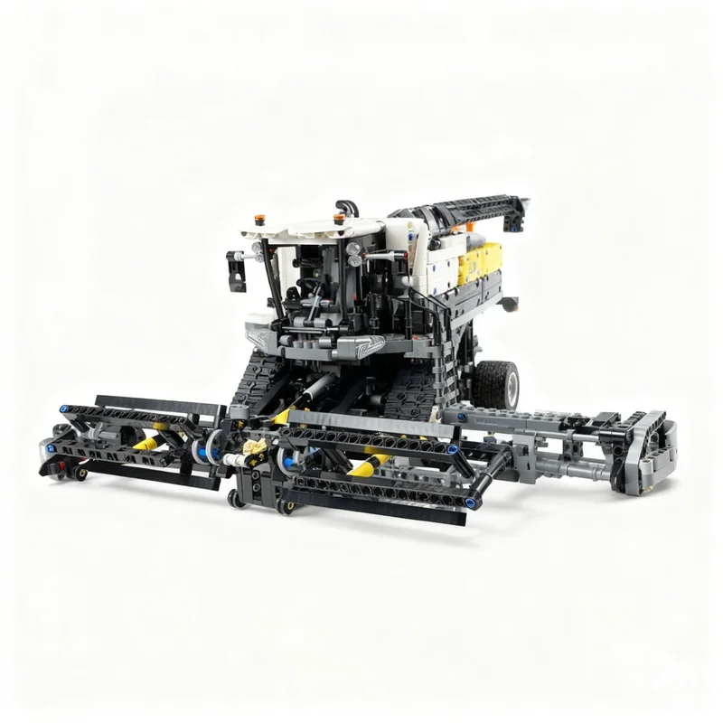 2171pcs MOC Big Combine Harvester Trailer Technical Model Building Blocks Construction Christmas Gifts Toy DIY Birthday 3D Idea