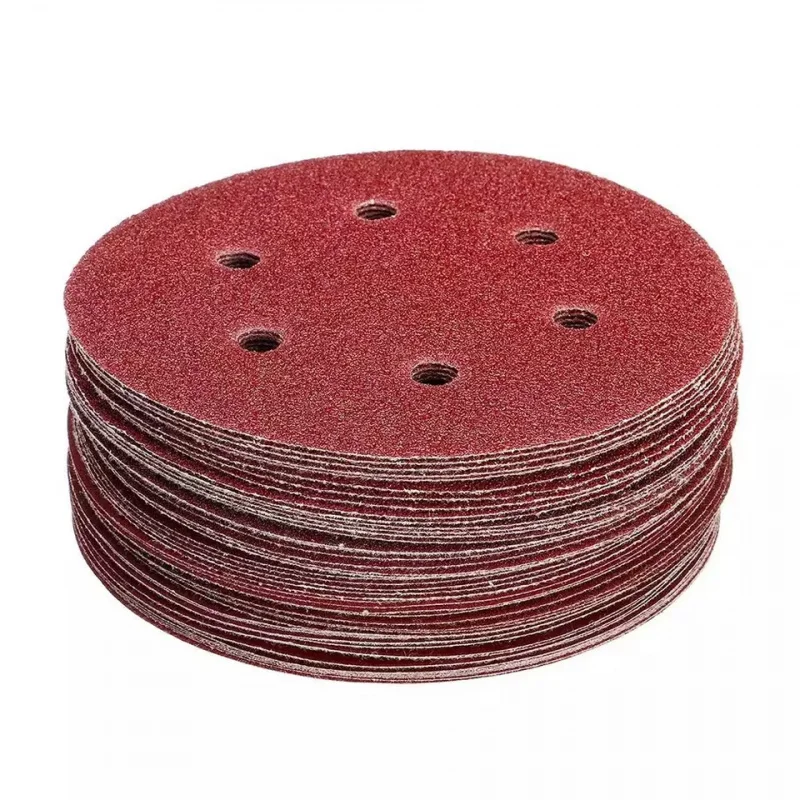 10pcs-set 50sets-ctn 150mm 6 inch sanding discs 6 hole sandpaper 80 grit Orbital Sander pads