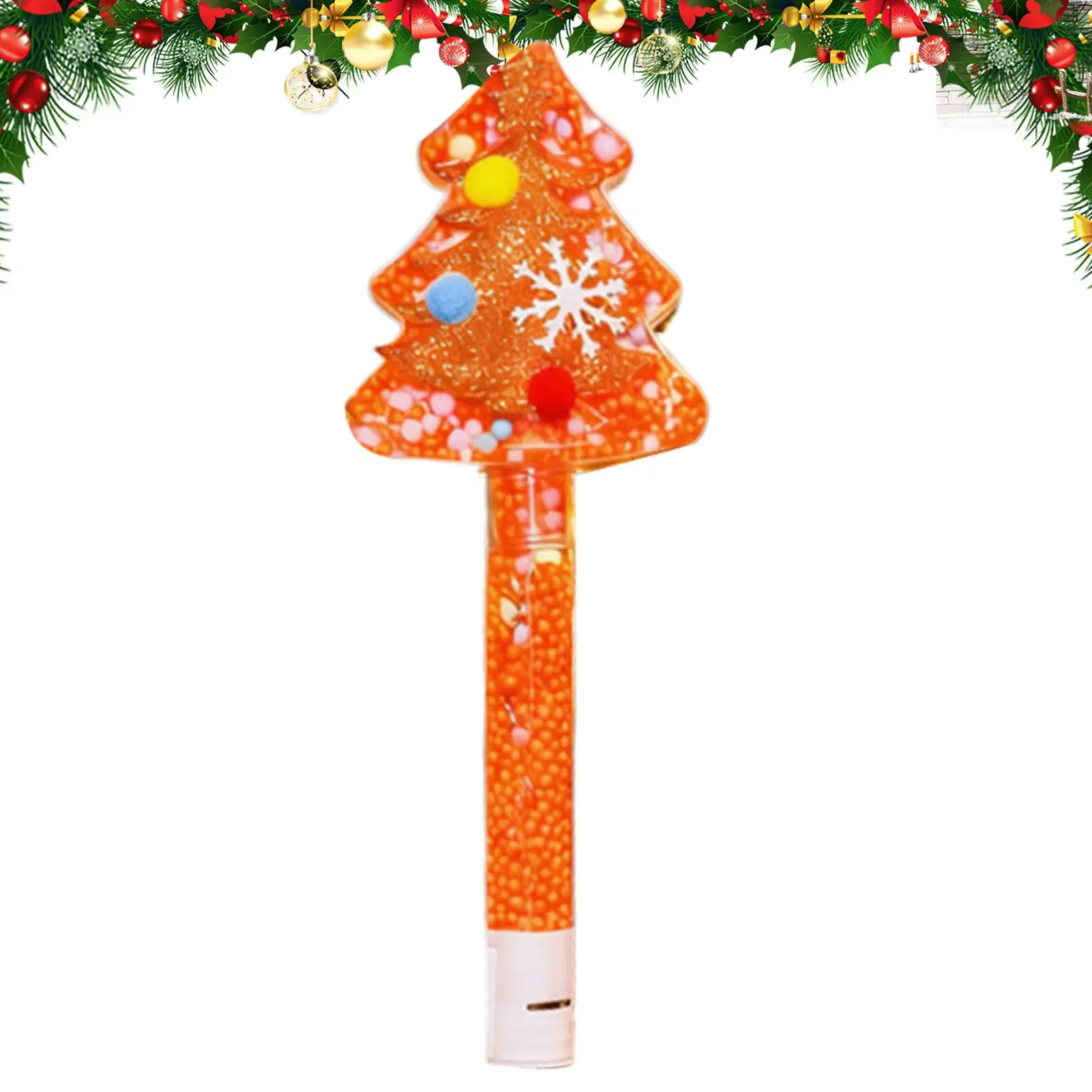 Light Up Christmas Wand Handheld Christmas Tree Wand Toys LED Glowing Toy Stick For Boys Girls Teens Hosts Home Apartment